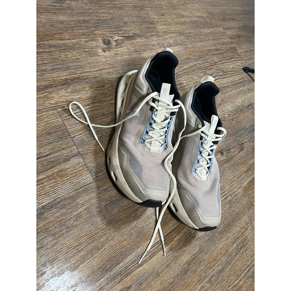 On Cloudnova X Mens Shoes Sz 10.5 Running Desert Niagara Mesh Lace Up Sneakers